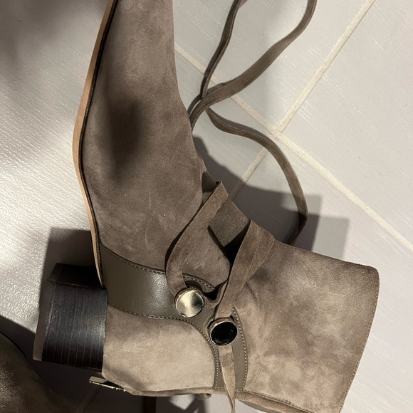 Jimmy Choo Houston 45 suede tie back boots - Picture 5 of 7